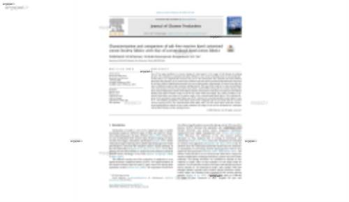 Characterization and comparison of salt-free reactive dyed cationized cotton hosiery fabrics with that of conventional dyed cotton fabrics